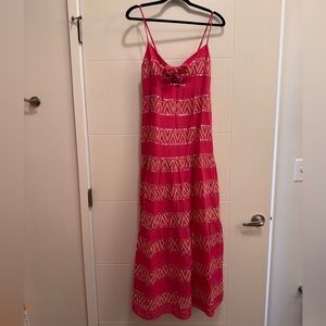 SAYLOR ‘Artura’ Watermelon Pink Maxi Dress with Sequin Details Sz. L